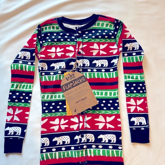 Lazy One Christmas Pajamas | Kid Flapjack Sweater Bear - Picture 4 of 9